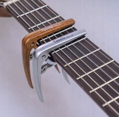 Guitto GGC-04 Metal Capo Classical, stříbrný