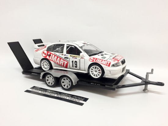 Motor Max Autopřepravník 1:18 - Černá/Stříbrná