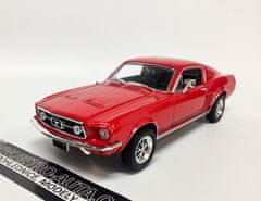 Welly Ford Mustang GT (1967) 1:24 - Červená