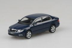 Abrex Škoda Superb II (2008) - Modrá Storm Metalíza ABREX 1:43