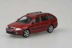 Abrex Škoda Octavia II Combi (2004) - Červená Flamenco Metalíz ABREX 1:43