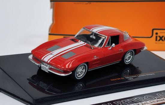 IXO MODELS Chevrolet Corvette Stingray (1963) Červená IXO 1:43