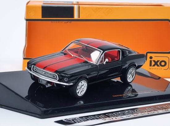 IXO MODELS Ford Mustang Fastback (1967) Černá/Červená IXO 1:43