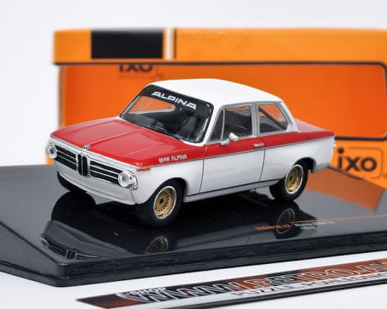 IXO MODELS BMW Alpina 2002 Tii 1972 bílá/červená IXO 1:43