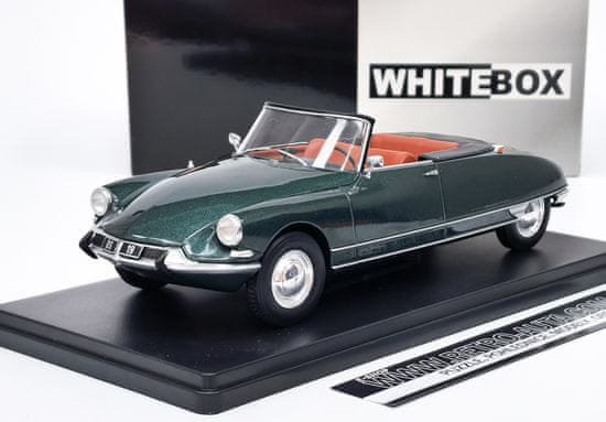 WHITEBOX Citroën DS 19 Cabriolet (1963) Tmavě zelená metalíza - WHITEBOX 1:24