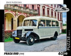 RETRO-AUTA© Puzzle BUS 11 - PRAGA RND (1949) 40 dílků