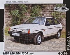 RETRO-AUTA© Puzzle č. 54 - LADA SAMARA 1300 (1989) 40 dílků