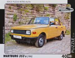 RETRO-AUTA© Puzzle č. 21 - WARTBURG 353 s (1984) 40 dílků