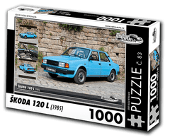 RETRO-AUTA© Puzzle č. 83 - ŠKODA 120 L (1985) 1000 dílků