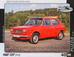 RETRO-AUTA© Puzzle č. 67 - FIAT 127 (1973) 40 dílků