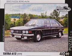 RETRO-AUTA© Puzzle č. 66 - TATRA 613 (1979) 40 dílků