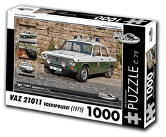 RETRO-AUTA© Puzzle č. 73 - VAZ 21011 Volkspolizei (1975) 1000 dílků