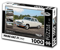 RETRO-AUTA© Puzzle č. 63 - VOLHA GAZ 21 (1967) 1000 dílků