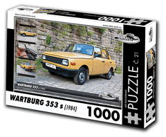 RETRO-AUTA© Puzzle č. 21 - WARTBURG 353 s (1984) 1000 dílků