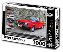 RETRO-AUTA© Puzzle č. 16 - ŠKODA GARDE (1983) 1000 dílků