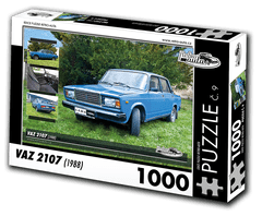 RETRO-AUTA© Puzzle č. 09 - VAZ 2107 (1988) 1000 dílků