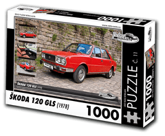 RETRO-AUTA© Puzzle č. 11 - ŠKODA 120 GLS (1978) 1000 dílků