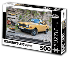 RETRO-AUTA© Puzzle č. 21 - WARTBURG 353 s (1984) 500 dílků