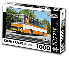 RETRO-AUTA© Puzzle BUS 21 - KAROSA C 734.00 (1981 - 1997) 1000 dílků