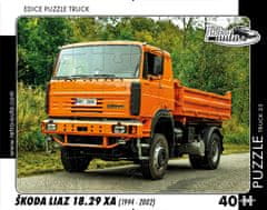 RETRO-AUTA© Puzzle TRUCK 23 - ŠKODA Liaz 18.29 XA (1994 - 2002) 40 dílků