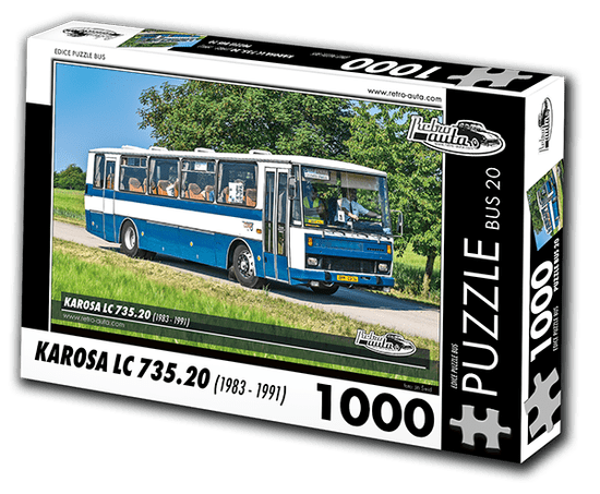 RETRO-AUTA© Puzzle BUS 20 - KAROSA LC 735.20 (1983 - 1991) 1000 dílků