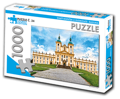 RETRO-AUTA© PUZZLE TOURIST č. 34 - Svatý Kopeček u Olomouce - bazilika 1000 dílků