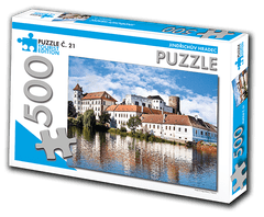 RETRO-AUTA© PUZZLE TOURIST č. 21 - Jindřichův Hradec 500 dílků