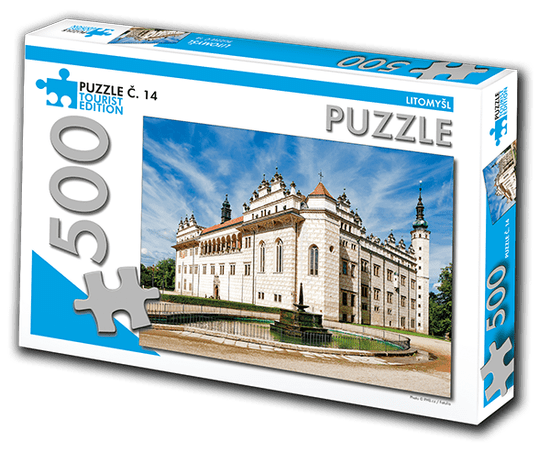 RETRO-AUTA© PUZZLE TOURIST č. 14 - Litomyšl 500 dílků