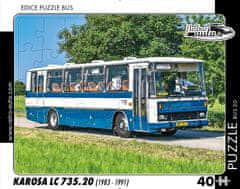 RETRO-AUTA© Puzzle BUS 20 - KAROSA LC 735.20 (1983 - 1991) - 40 dílků