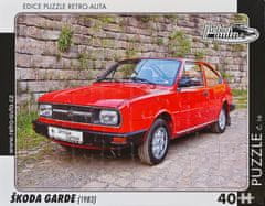 RETRO-AUTA© Puzzle č. 16 - ŠKODA GARDE (1983) 40 dílků