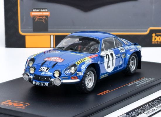 IXO MODELS Alpine Renault A110 #21 J.P.Nicolas/M.Vial Rallye Monte Carlo 1973 IXO 1:24