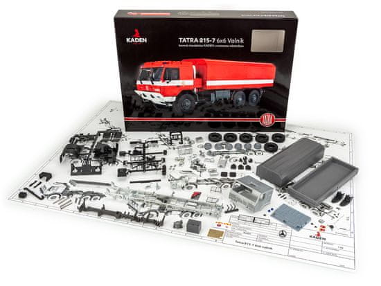 KADEN Stavebnice TATRA 815-7 6x6 valník hasič KADEN 1:43