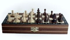 Dřevěné–šachy Šachy magnetické hnědé celodřevěné
