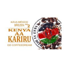 COFFEEDREAM Káva KENYA KARIRU AA - Hmotnost: 500g, Typ kávy: Hrubé mletí - frenchpress, filtrovaná káva, Způsob balení: třívrstvý sáček se zipem