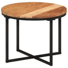 shumee Konferenční stolek 45x45x35 cm masivní akáciové dřevo a železo