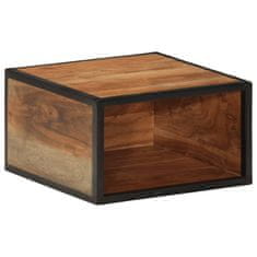 shumee Nástěnný noční stolek 35 x 35 x 20 cm masivní akáciové dřevo