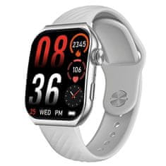 Trevi Chytré hodinky , T-FIT 400 CALL SILVER smartwatch, funkce Always-on, sledování zdravotních funkcí, IP67, BT volání