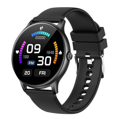 Trevi Chytré hodinky , T-FIT 230 CALL BLACK smartwatch, bluetooth, monitor spánku, zdravotní funkce