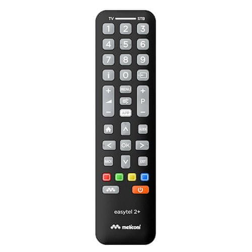 Meliconi Dálkové ovládání , 808040, EASYTEL 2+, univerzální, pro 1 TV + 1 DDT nebo SAT dekodér, 34 kláves