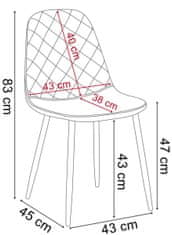 TZB Čalouněná designová židle ForChair III béžová