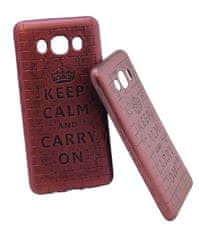 Vintage Pouzdro Vintage Keep Calm Samsung Galaxy J5 J510 2016 Fialové