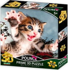 Prime 3D Puzzle Skákající kočka: Chicken 3D 150 dílků