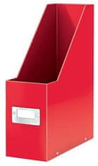 Leitz Stojan na časopisy "Click&Store", červená, PP/karton, 95 mm, lesklá, 60470026