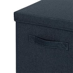 Leitz Krabice "Fabric", tmavě šedá, potažená látkou, velikost L, 61450089