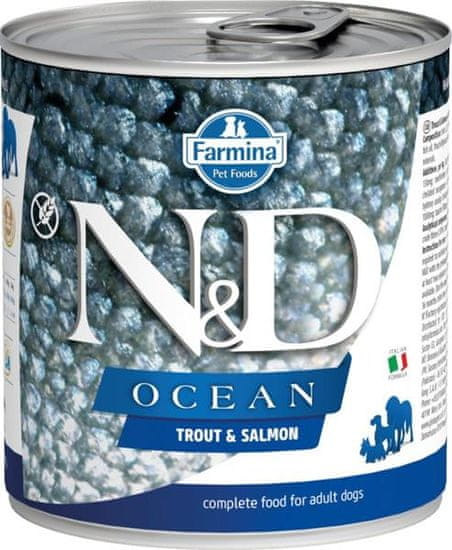 N&D OCEAN Dog konz. Trout & Salmon 285 g