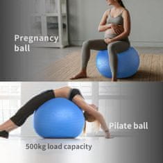 PROIRON Gymnastický míč Yoga Ball Embos - 65 cm, tmavě modrý