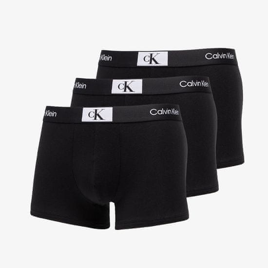 Calvin Klein Boxerky ´96 Cotton Stretch Trunks 3-Pack Black/ Black/ Black S