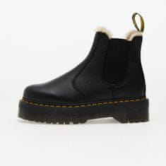 Dr. Martens Tenisky 2976 Quad Fur Lined Platform Chelsea Boots Black Pisa EUR 36 36 Černá