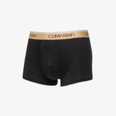 Calvin Klein Boxerky Microfibertretch-Low Rise Boxer 3-Pack Black/ Tigers Eye/ Lunar Rock M Černá