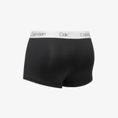 Calvin Klein Boxerky Microfibertretch-Low Rise Boxer 3-Pack Black/ Tigers Eye/ Lunar Rock M Černá